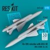 RESKIT RS72-0602 Kh-58U missiles with AKU-58 (2 pcs) (MiG-25BM, Su-24) (3D Printed) (1/72)